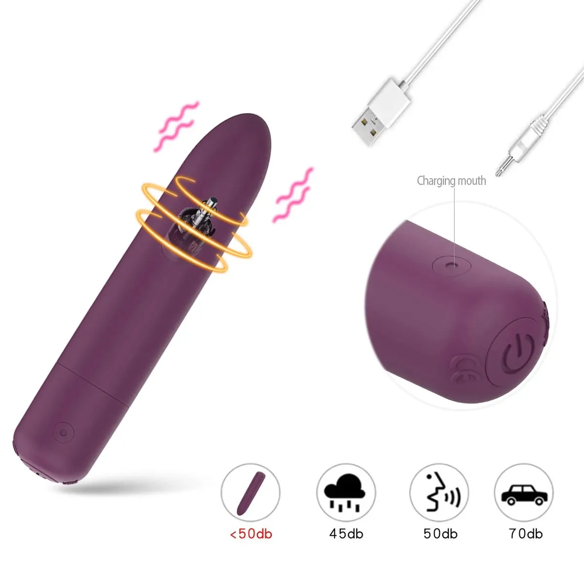 1pc Mini Bullet Vibrator Massage Dildo Vibrador AV Stick Adult Sex Toys for Women G-Spot Clitoris Stimulator Female Masturbator — image 3