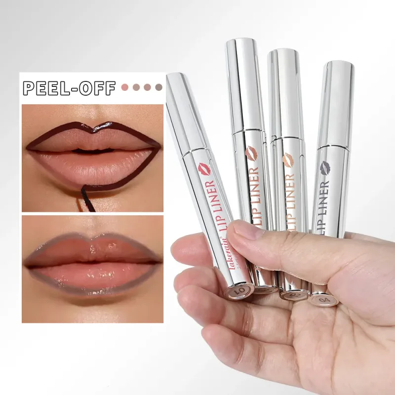 Lakerain Peel Off Lip Liner Impermeabile a prova di sbavature Lip Liner Colore a lunga durata Non sbiadisce Idrata Nutrire Contorno labbra Trucco — image 5