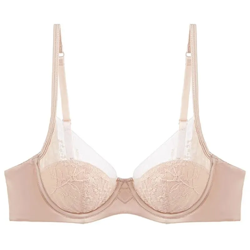 Elegant Lace Lingerie Set Thin Cup Minimizer Bra Panty Breathable Comfort Intimates Suit For Big Bust Size 32‑38 Daily Underwear — image 8