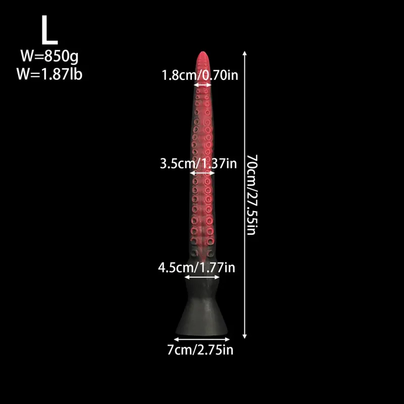 100cm 5 Sizes Silicone Long Tentacle Butt Plug Anal Plug Dildo Anal Deep Stimulator Anus Dilator Masturbator Adult Toys Sex Toy