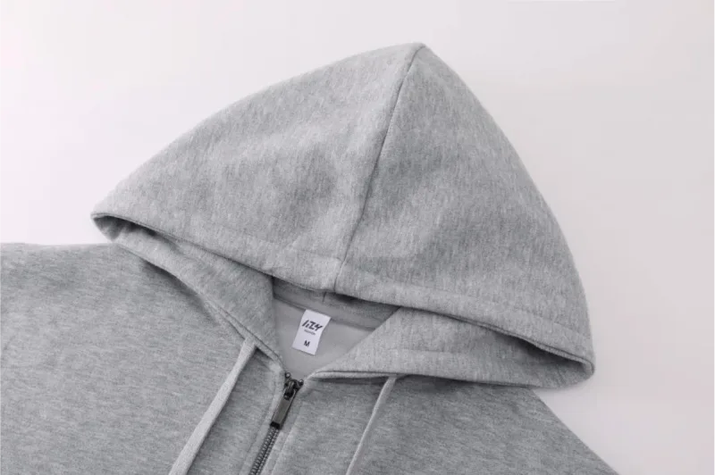 Moletom com capuz da moda, moletom com capuz, jaqueta com zíper personalizada, cardigã, logotipo impresso, logotipo bordado, roupas de algodão puro masculino e feminino — image 16