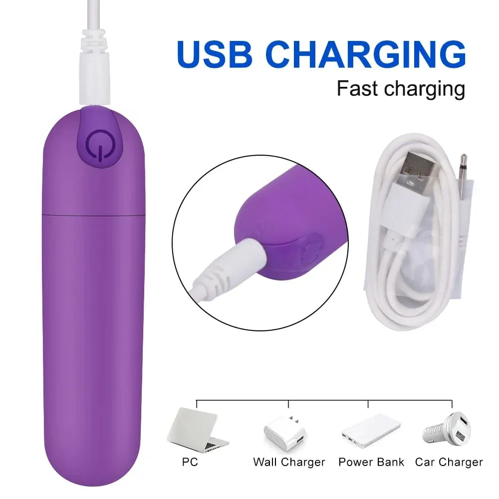 Mini Bullet Vibrator para sa mga Babae Strong Shock Vibrating Nipple Vagina Clitoral Stimulator Thrusting Dildo Sex Toys para sa Mag-asawa 18+ — image 5