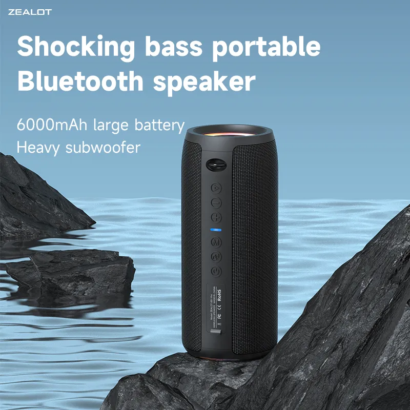 Zealot-S51Pro 40W højeffekt Bluetooth-højttaler 3D Stereo Bas Bluetooth-højttaler Bærbar IPX5 Vandtæt Egnet TWS-bomboks — image 7