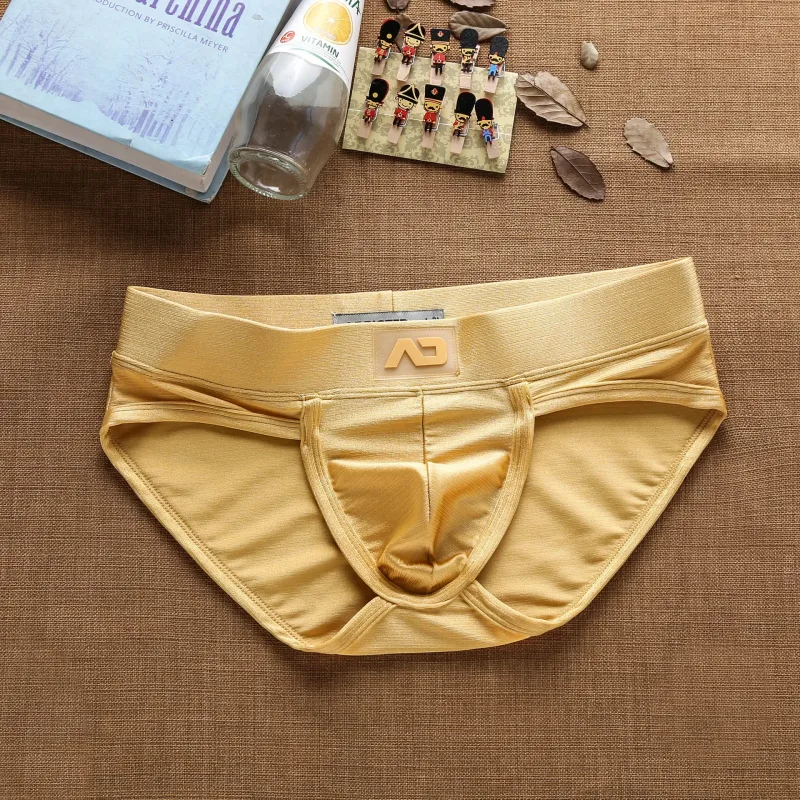 2025Simple, solid color, fashionable, men's low-rise nylon brushed bright briefs AD3-M257 — image 13