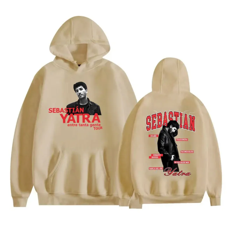 Sebastian Yatra Entre Tanta Gente Tour 2026 Sweatshirts Men Women Fashion Gothic Hoodie Vintage High Quality Pullover Streetwear — image 6