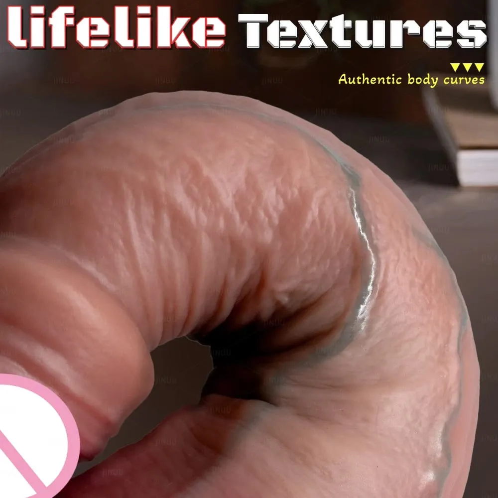 Realista 3 tamanhos fimose vibrador pênis realista silicone macio genitais masculinos masturbação vaginal ventosa pau mulher sexo anal — image 6