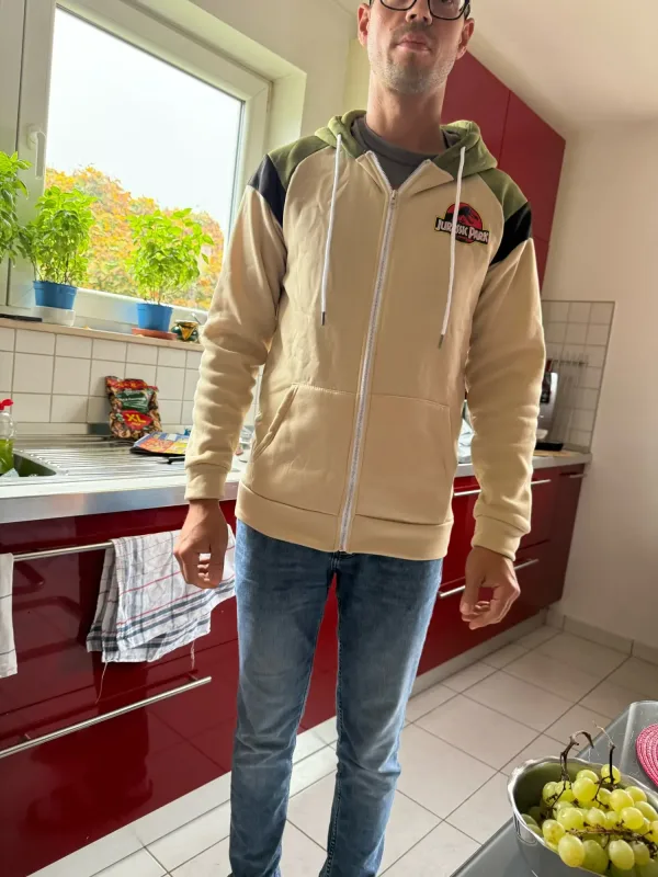 Men's Windproof Fleece Hooded Jacket Block Contrast Sportswear Comfortable Fashionable Truck Man Hoodies Sweatshirts — image 6