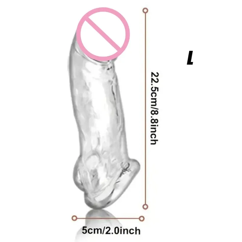 Penis Sleeve Extender Adult Sex Toy Cock Sleeve 3 Sukat Pennis Extender Penis Extension Time Sex Toy Pleasure Tools Mga Mag-asawa — image 5