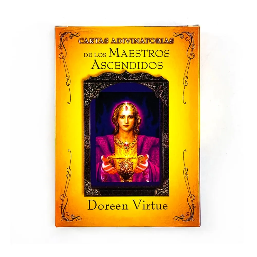 Adivinatorias De Los Maestros Ascendidos Oracle Cards 44 Cards Spanish Version Fate Divination Board Game Cards Game