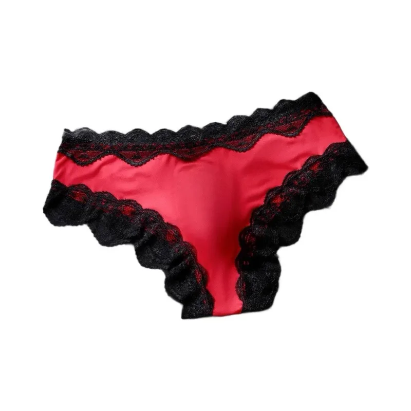 Calcinha masculina com acabamento de renda, cueca respirável de alta elasticidade 3d convexa, roupa íntima sexy fina transparente — image 9