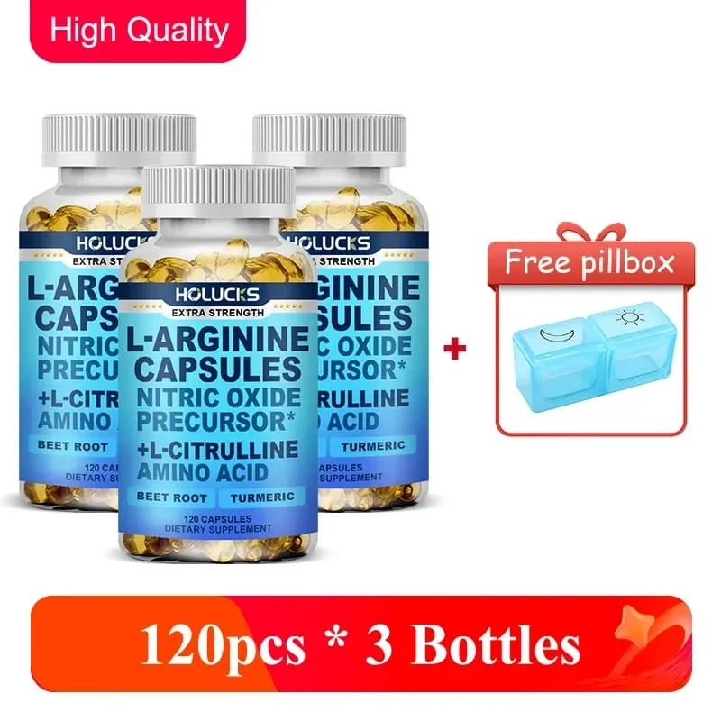 Premium L-Arginine Capsules with L-Citrulline & Turmeric Supports Muscle Pump Recovery & Overall Physical Performance — image 8
