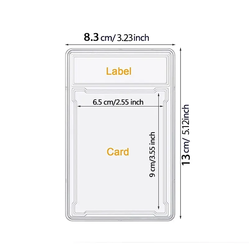 35/55/75/100PT Trading Cards Slab Label Grade Baseball Star Card Sleeves Protector Acrylic Hard Plastic Game Grade PTCG Gift Toy — image 4