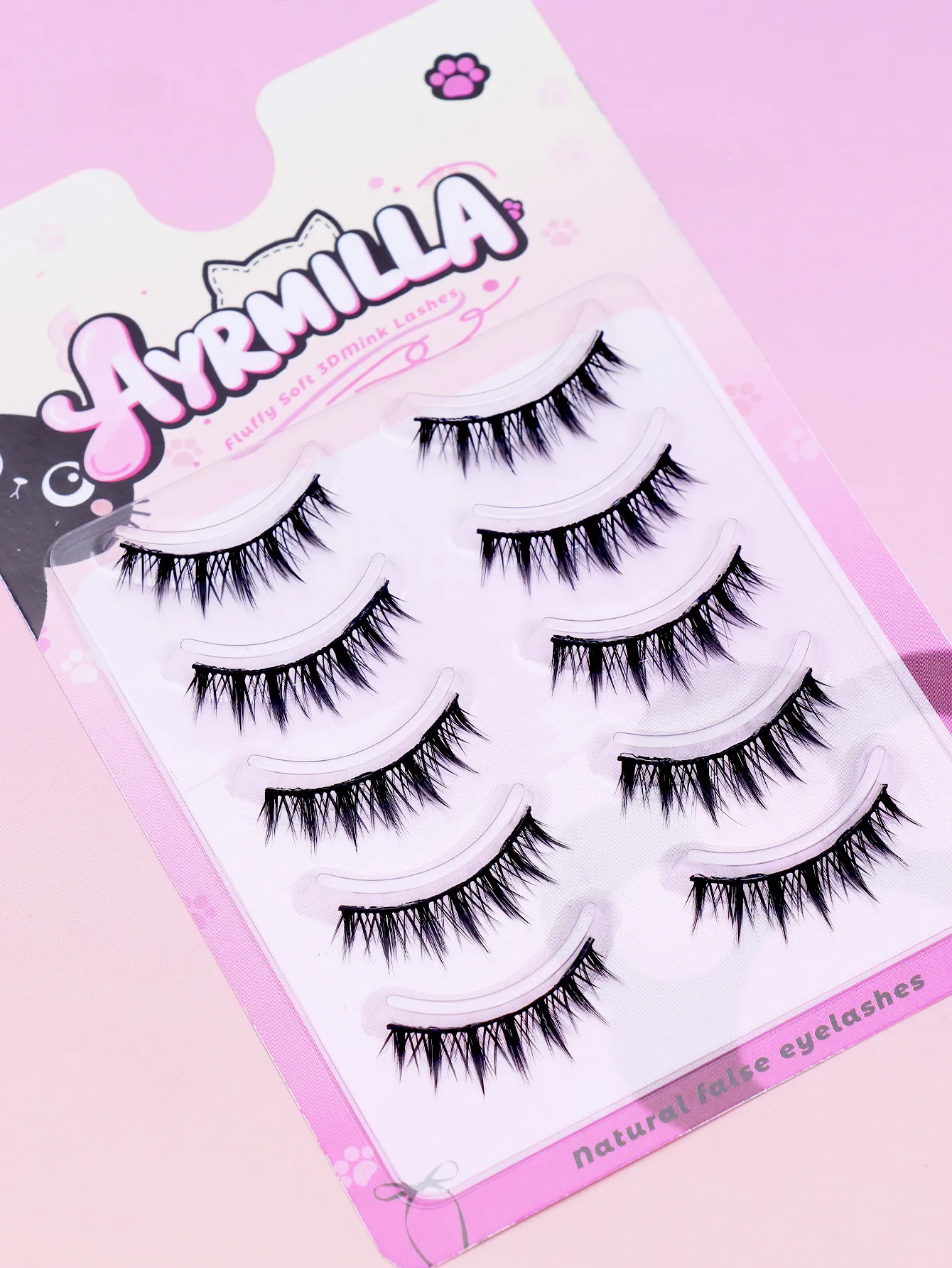 Spiky Devil Cat‑Eye False Eyelashes 5‑10mm Wispy Spiky Strip Lashes Natural Fluffy Fox Eye Lash Extension Soft 3D Mink‑Like — image 5