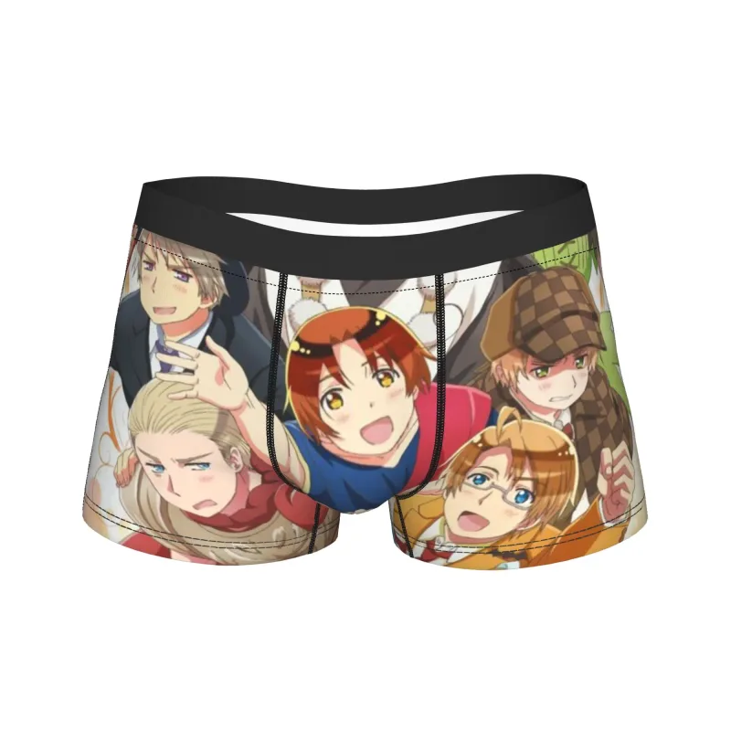 Hetalia World Stars Masculino Boxer Shorts Cuecas aconchegantes — image 7
