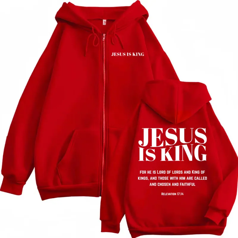 Christian Jesus Bible Verse Print Zipper Hoodie High Quality Fashion Zip Up Pullovers Men Women Casual Long Sleeve Sweatshirts — image 5