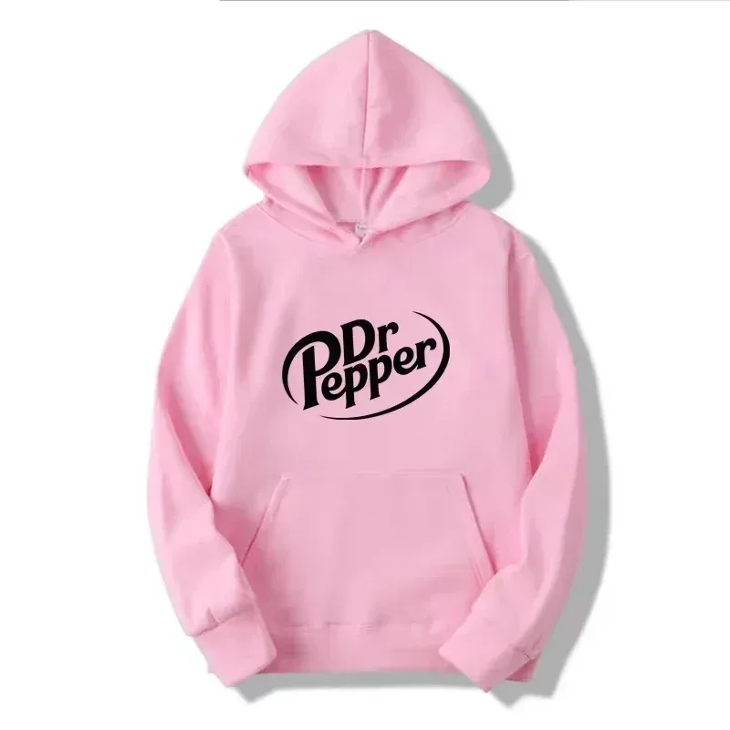 Dr Pepper Hoodie Soda Cola Vintage Beverage Retro Aesthetic Y2K Fashion Black Oversized Casual Sport Sweatshirts — image 2