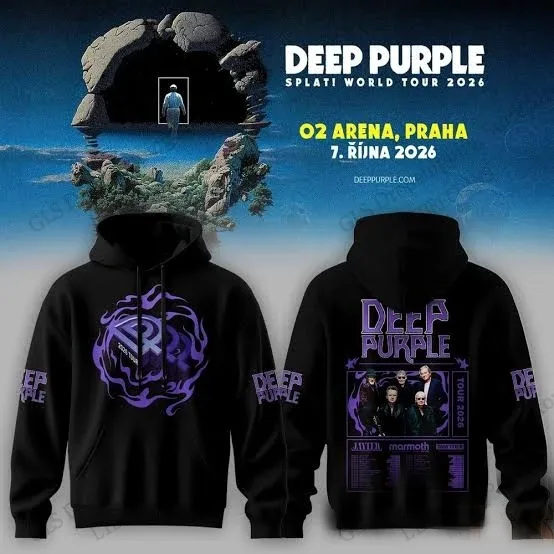 Rock Deep Purple Splat World Tour 2026 3d Print Hoodies Men Women Fashion Band Hoodies Sweatshirt Men Clothing Moletom Tracksuit — image 3