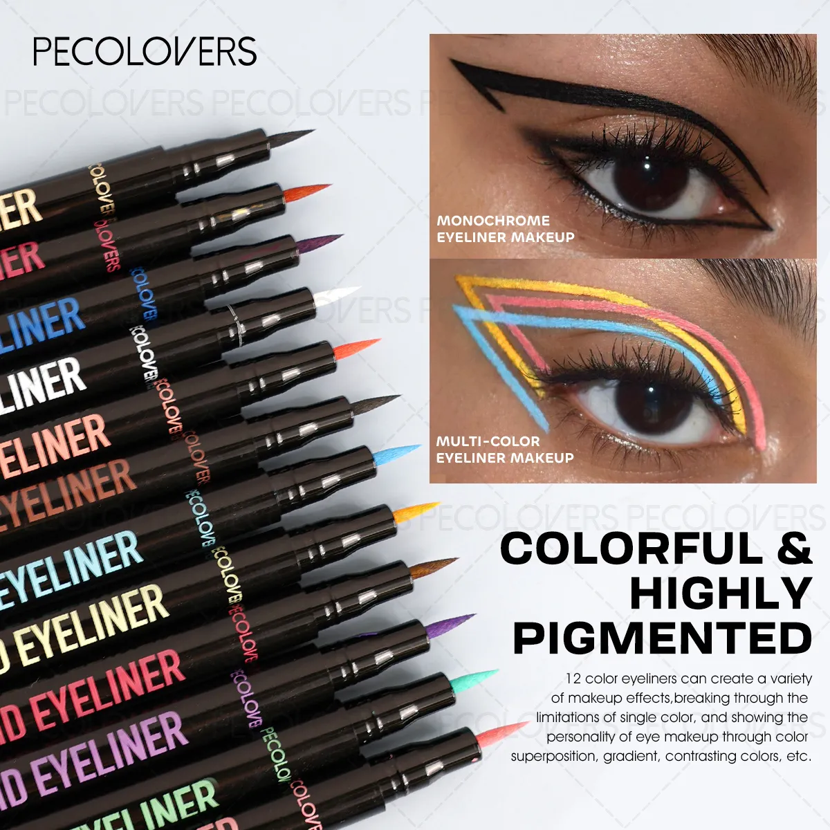 1 Pc Smooth Glide Liquid Eyeliner Pen - Waterproof Long-lasting Ultra-Fine Tip Water Eye Liner Pen Precision Slide Smudge-Proof — image 5
