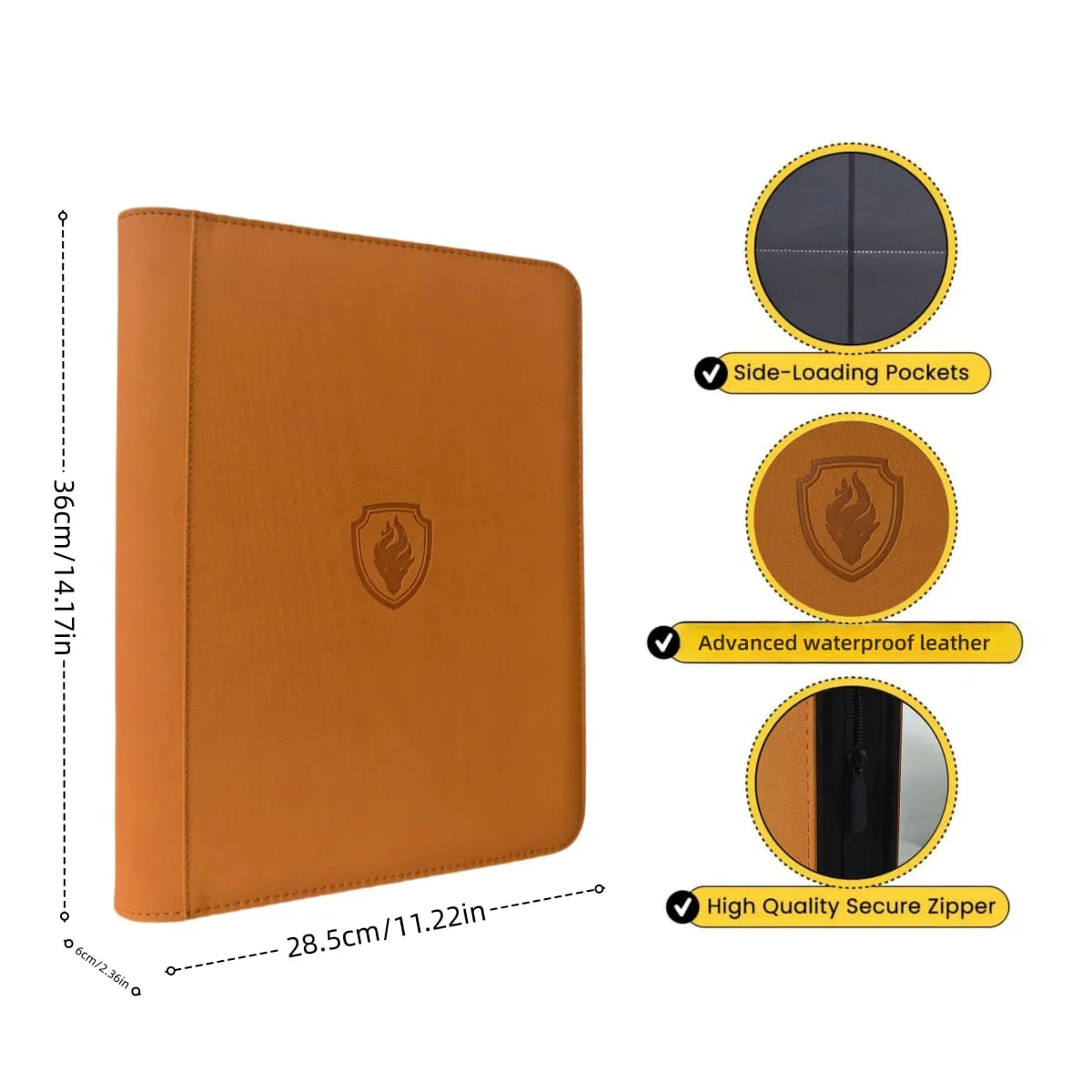 9-Pocket Ring-Less Card Binder Double Capacity Can Hold 864 Cards Suitable for Sport/YGO/PTCG/Game Cards