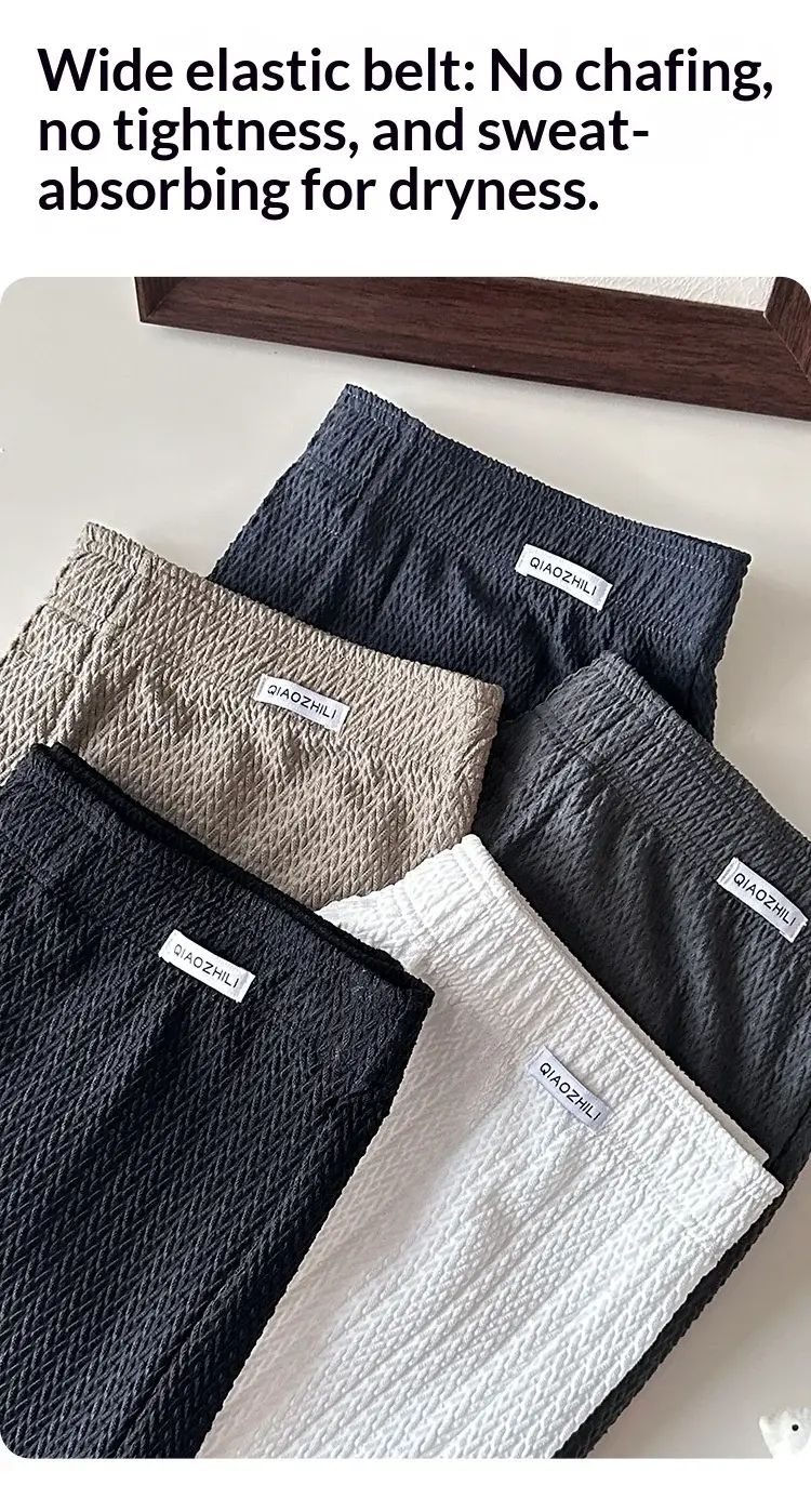 New Men's Ice Silk Jacquard Boxer Shorts, Loose and Breathable, Large Size, Square-Cut, Home Casual Simple Men's Underwear — image 4