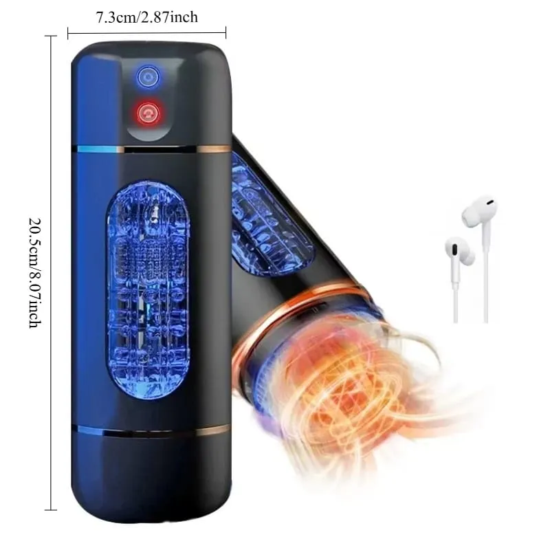 Automatic Male Double-Headed Penetration Realistic Channel Vibrating Deep Throat Vagina Voice Pocket Pussy Sex Toy Supplies 18+ — image 8