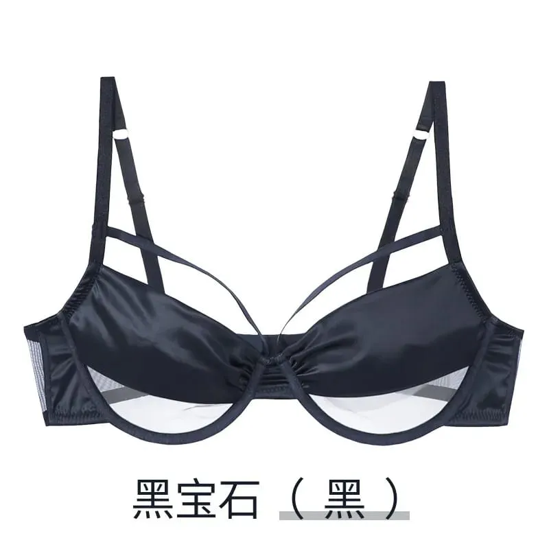Ladies New Thin Cup Slimming Lingerie Set Soft underwire Push Up Bra Minimizing Effect Gathers Side Bulge Anti Sagging Soft — image 11