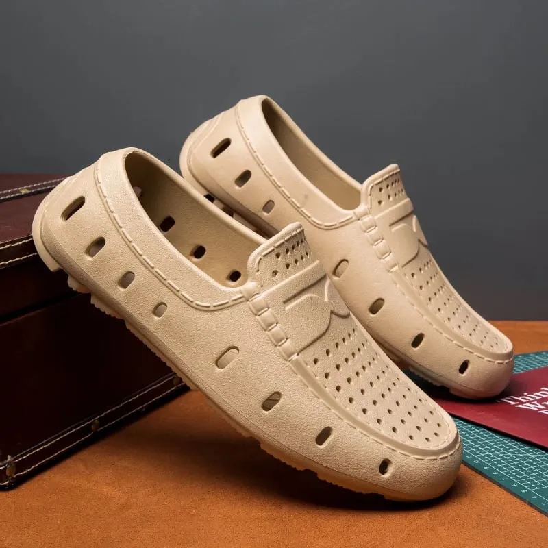 Bekväma loafers för män Skor Läderskor Halkfria körskor Fritidsskor Eva Tofflor Halkfria skor Stor storlek 46 — image 2