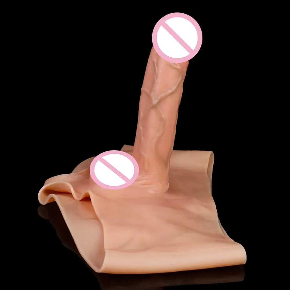 Naisusuot Solid Dildo Panties Silicone Strapon Makatotohanang Penis Pants Elastic Sex Toys Para sa Mga Babaeng Pang-adulto Lesbian Games Kasiyahan — image 4