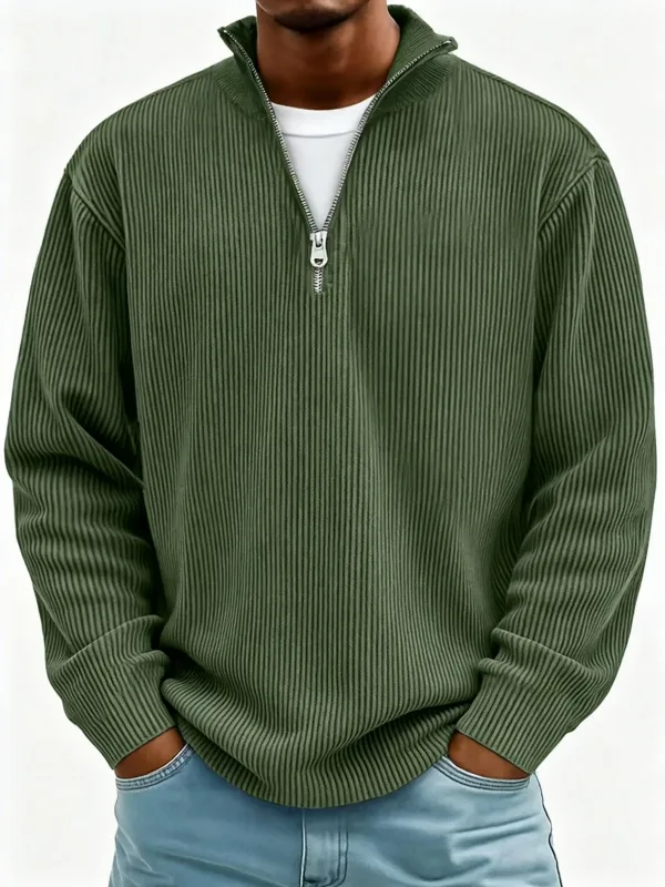 Panlalaking Autumn Winter Stand-Collar Zip-Up Sweatshirt Loose Long Sleeve Casual Daily Outdoor Fashion Trendy Panlalaking Panlabas na Kasuotan — image 16