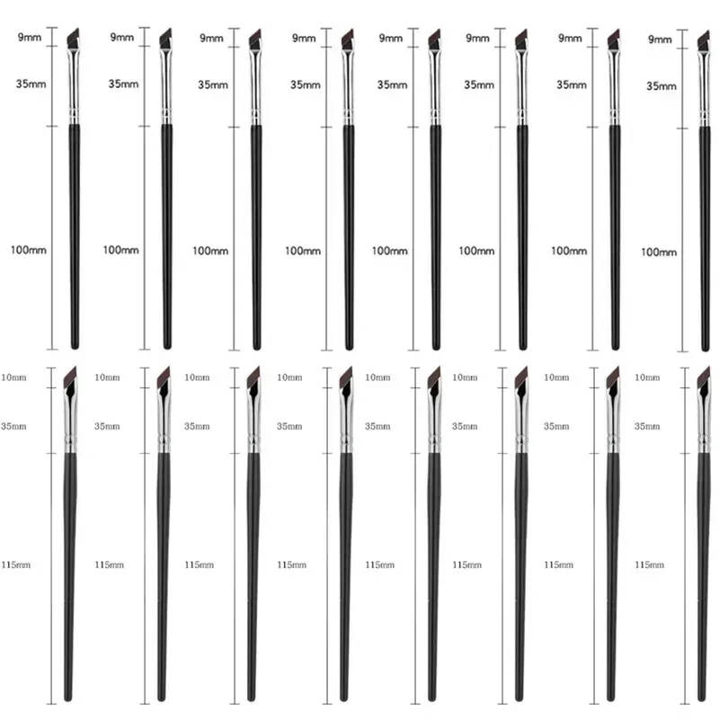 1-16pcs Upgrade Blade Eyeliner Brush Ultra Thin Fine Angle Flat Eyebrow Brush Liner Brow Place Makeup Brush Precise Detail Brush — image 19