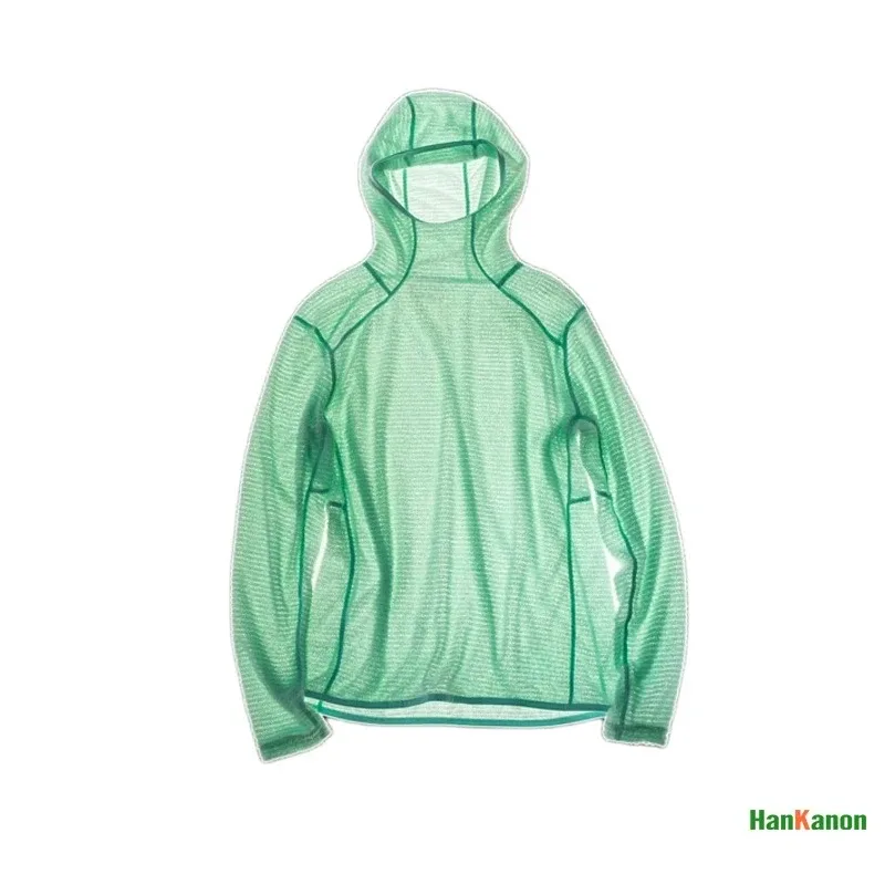 Thermolite® Lightweight Hooded T-Shirt Men's Long Sleeve Thermal Hoodie para sa Hiking Camping at Cycling Anti-Static at Anti-Pilling — image 13