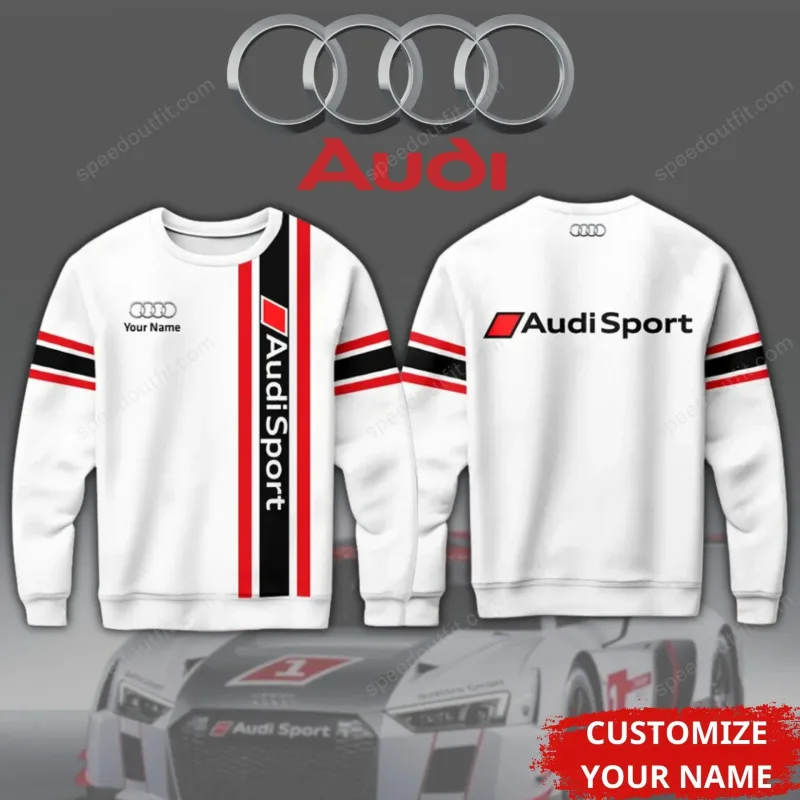 Spring and Autumn New Men's and Women's Long sleeved Hoodies Spring and Autumn Clothing Sports and Leisure Audi Brand Top — image 6