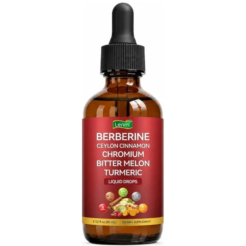 Berberine Complex Drops Metabolic Support 100% Natural Sugar & Alcohol Free Healthy Blood Sugar Balance & Digestive Health