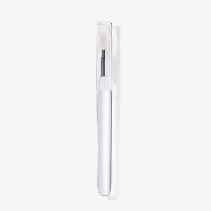 1/2/3/4pcs Portable Silicone Lip Brush With Cover Soft Multifunctional Lip Balm Applicator Lipstick Lipgloss Makeup Brushes