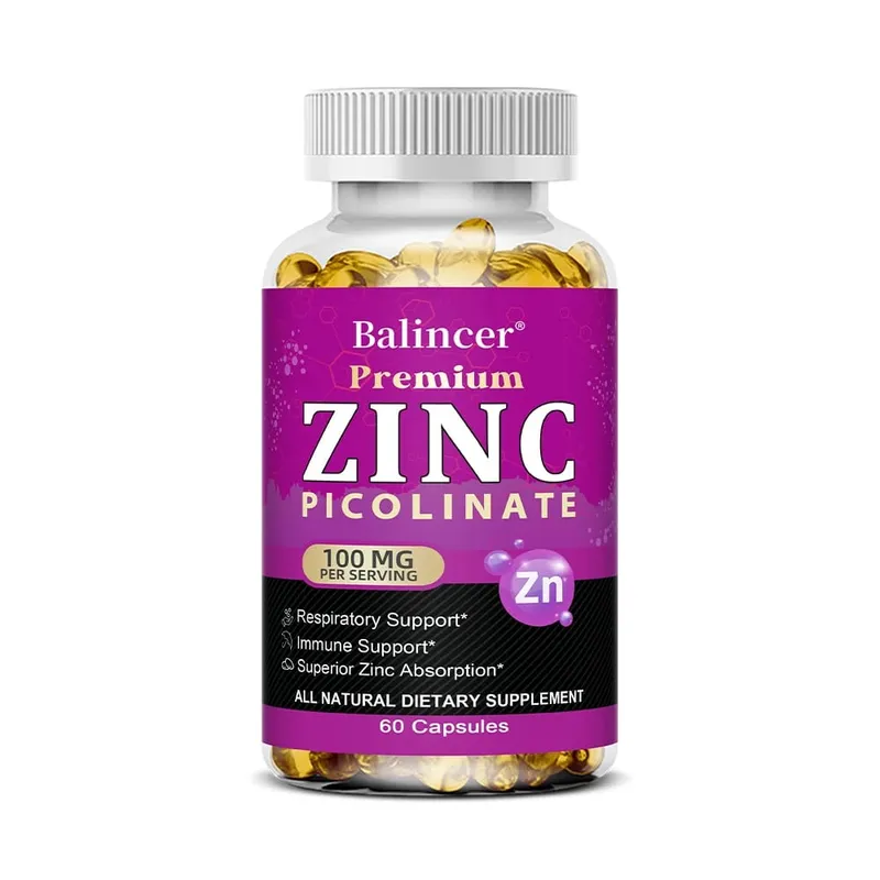 Zinc Picolinate 100Mg Capsules - Respiratory Immune Support Skin and Bone Health Highly Absorbed Supplement — image 9