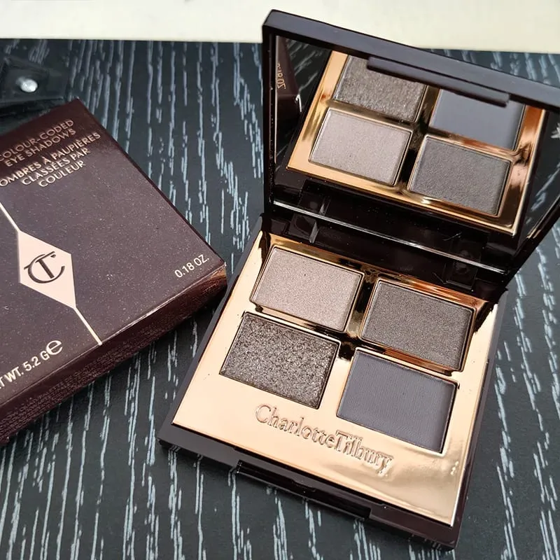 Charlotte Tilbury Brand Makeup 4 Farver Øjenskygge Disc 5,2g Pude Talk Nature Let at farve Foundation Øjenskygge Kosmetik — image 11