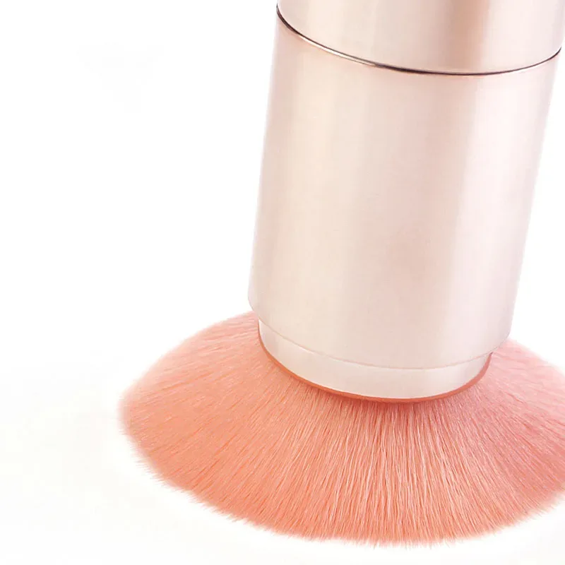 Pincéis de maquiagem retráteis portáteis 5 em 1, para base, sobrancelha, lábios, sombra, pó solto, conjunto de cosméticos, ferramentas de pincel de maquiagem — image 5
