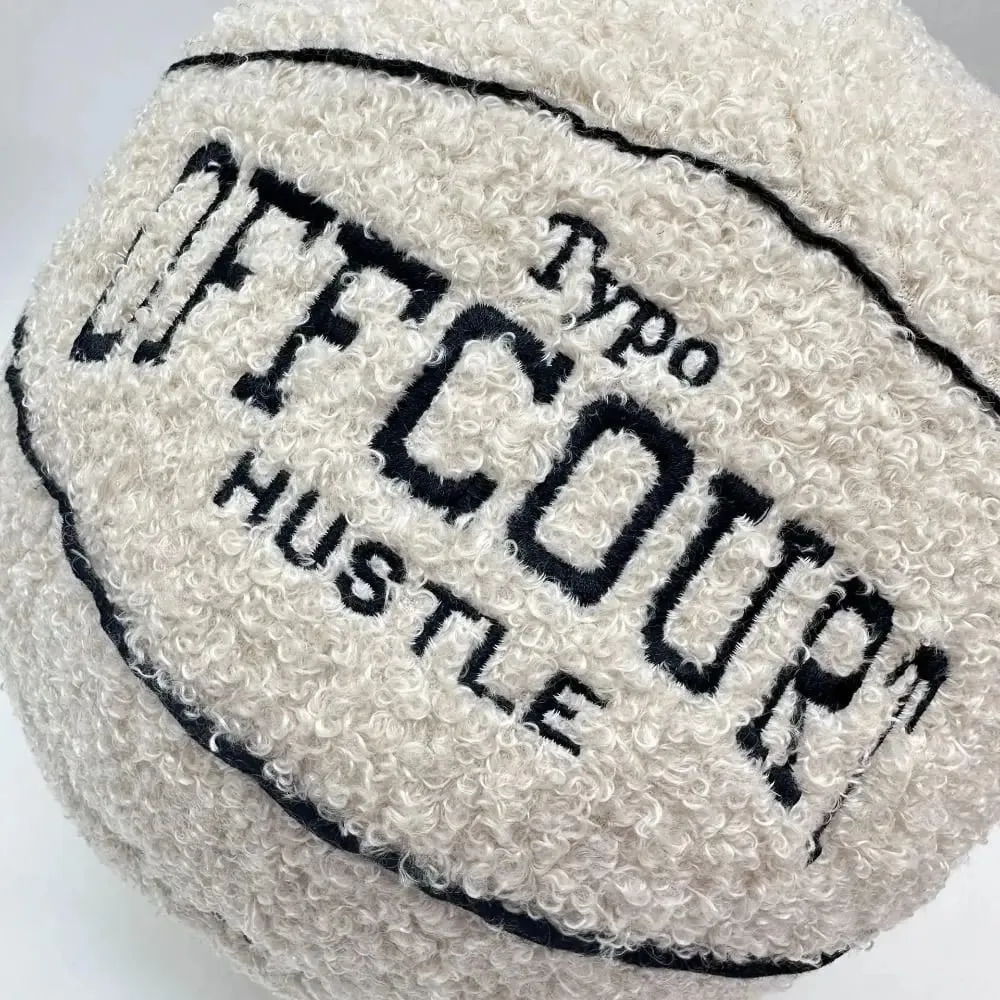 New Soft Offcourt Basketball Pillow Pillow Cushions Fuzzy Basketball Shaped Pillow Pillow Bedroom — image 9