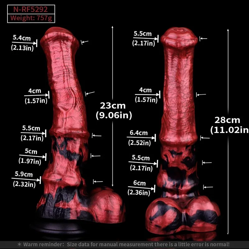 Silicone Horse Dildo Long Penis Anal Plug Napakalaking Knot G-spot Vaginal Stimulator na may Suction Cup Adult Sex Toy para sa Babae Mga Lalaki — image 28