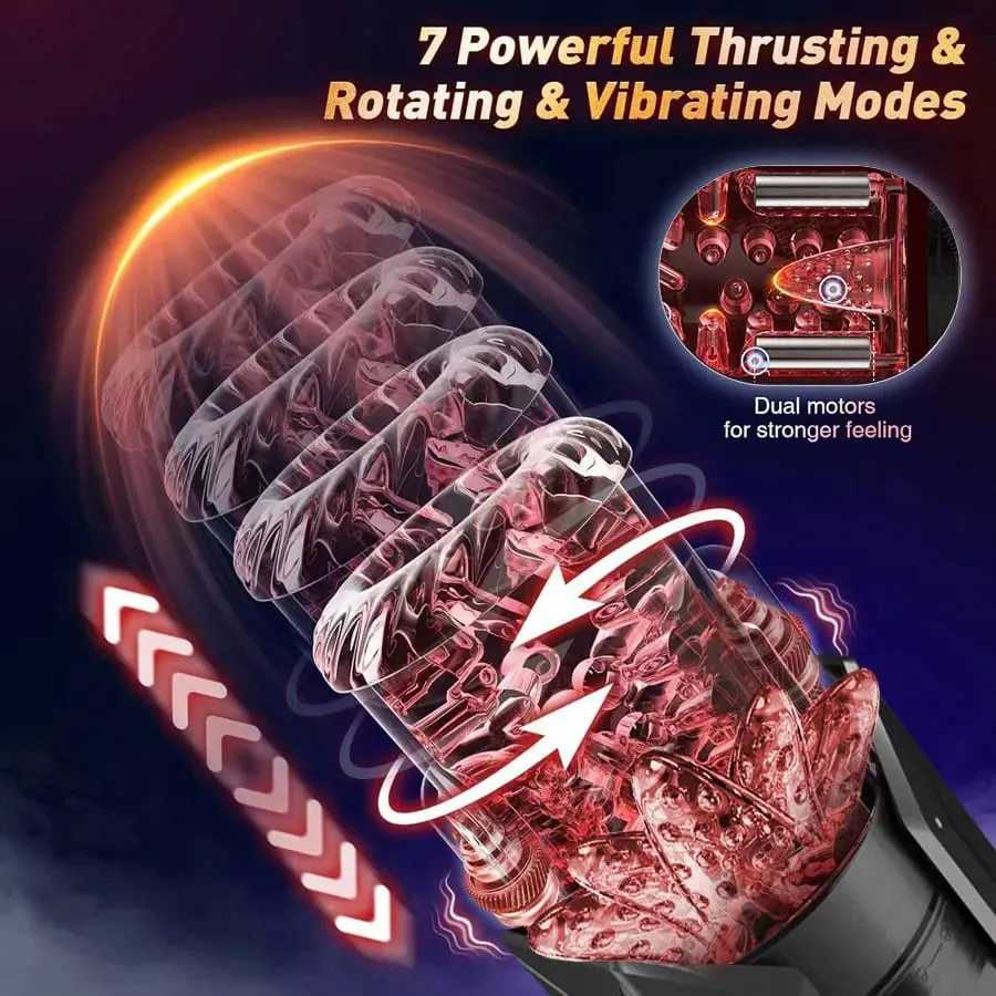 Automatic Male Masturbator Stroker with 7 Thrusting Rotating Licking Adult Pocket Pussy Mens Sex Toy Blowjob Sex Machine — image 2