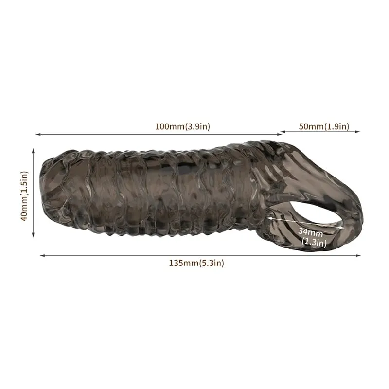 Silicone Penis Cock Rings Reusable Men Penis Sleeve Delay Ejaculation Penis Magnify Condoms Dick Sleeve Enlargement Sex Toys 18+ — image 10