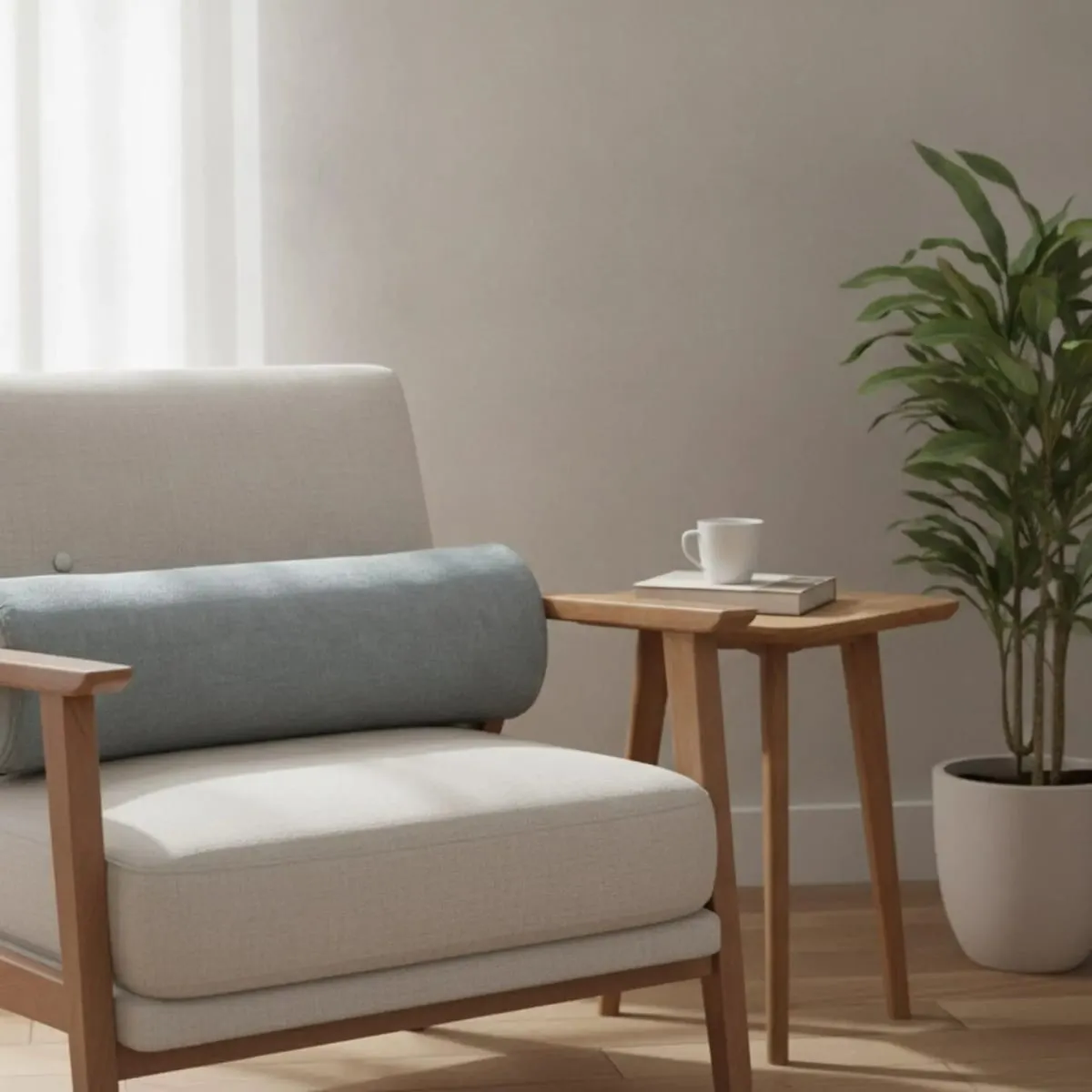 Premium Cylindrical Pillow for Back Waist Neck Support Soft Chenille Fabric Dense Foam Bolster for Bed Sofa Office Use