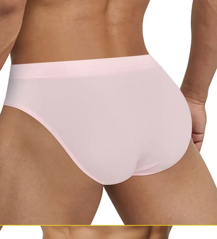 Men's Soft Solid Bikini Briefs, Elastic Wide Waistband 3D Support Pouch, Skin-Friendly Breathable Daily Casual Underwear — image 14
