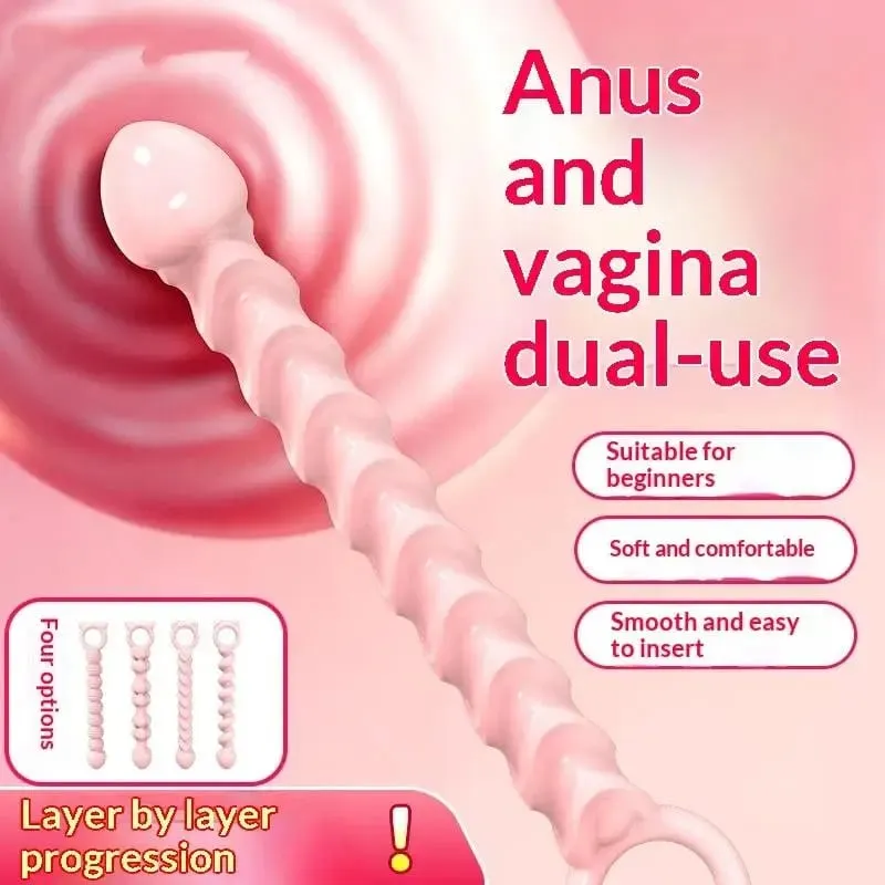 S-grânulos macio anal plug ânus brinquedos grandes bolas de silicone g-ponto estimulante butt plug adulto sexo casal sexy — image 4