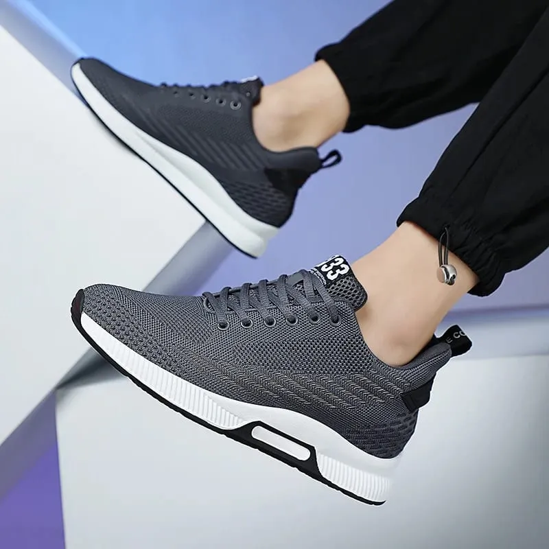 Sneakers Men Height Increase Insoles 6cm Elevator Shoes Chunky Taller Heel Lift Plus Size 37-46 — image 6