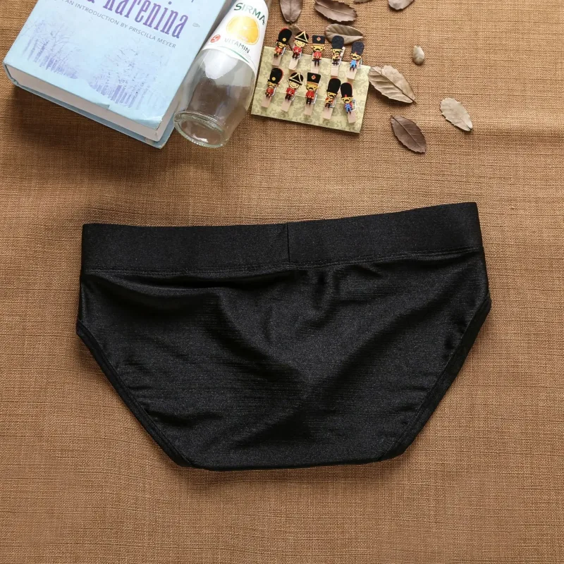 2025Simple, solid color, fashionable, men's low-rise nylon brushed bright briefs AD3-M257 — image 12