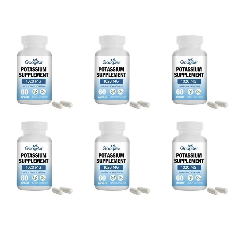 Googeer Potassium Capsules 1020 Mg High Potency Potassium Level Support Mineral Intake Gap Fill Bioavailability 60 Capsules — image 12