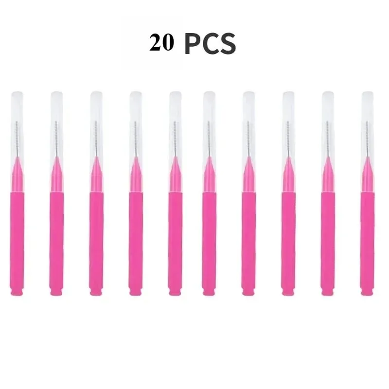 20/50PS Portable Mini Eyebrow Brushes Disposable Eyelash Brow Lifting Brush Applicators Lash Extension Comb Beauty Makeup Tools — image 8