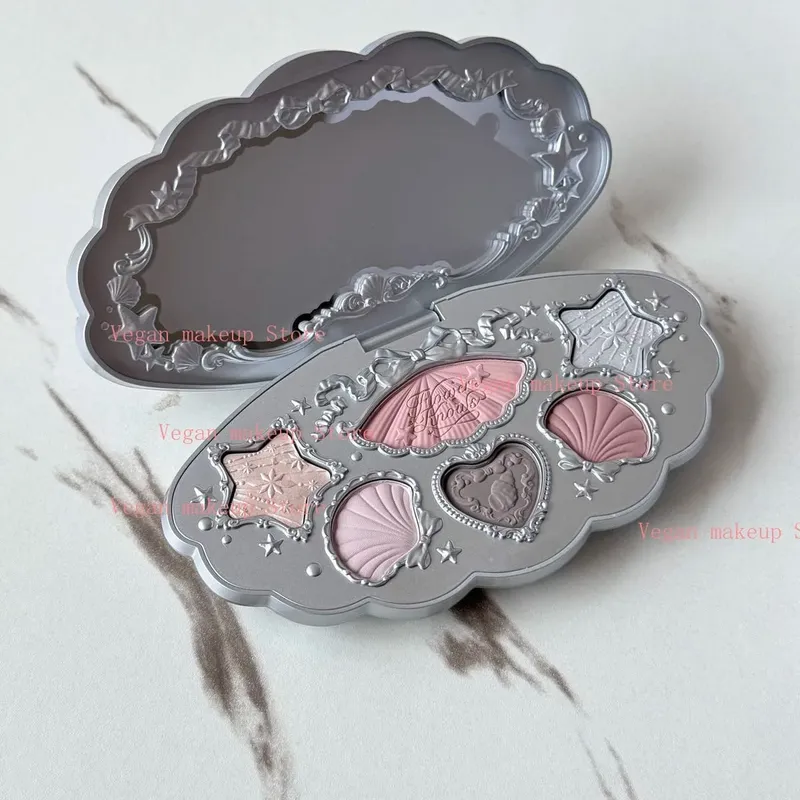 Šperky Flower Know Shell Vše v jednom Dárková sada Makeupová sada Kompletní profesionální zapečená tvářenka na oční stíny 10ks Sady Flowerknows — image 3