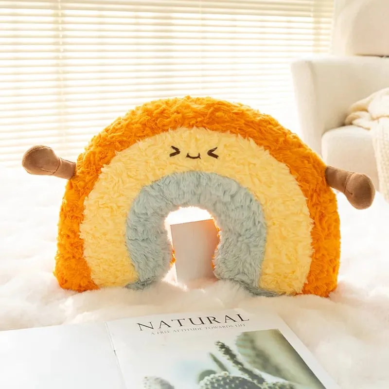 45cm Cute Rainbow Cloud Sun Moon Star Throw Pillow Cushion Rainbow Plush Toy Bedroom Decoration Doll Pillow Sofa Cushion — image 10